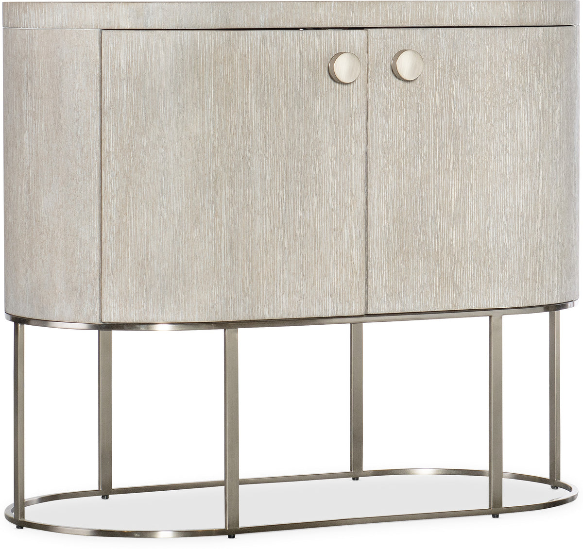 Reyeh Light Wood Modern Oval Nightstand