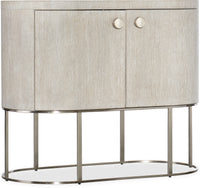 Reyeh Light Wood Modern Oval Nightstand