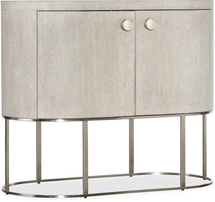 Reyeh Light Wood Modern Oval Nightstand