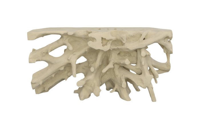 Wyn 60" Off White Cast Root Console Table