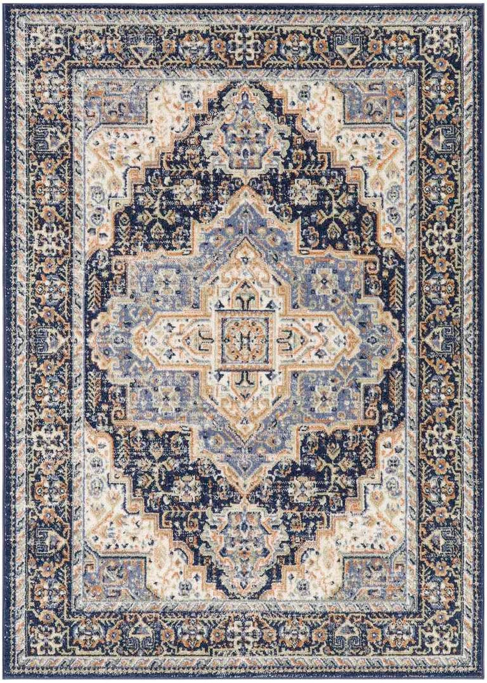 Avita Indoor/Outdoor Navy Area Rug - Elegance Collection