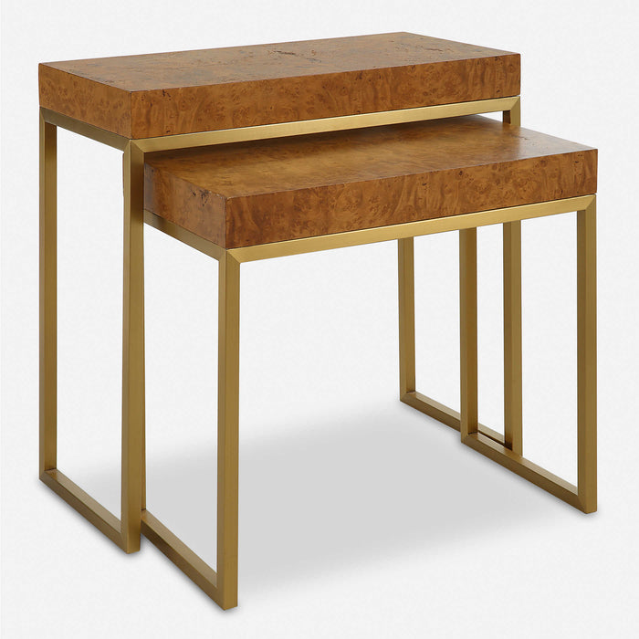Burl Nesting Tables