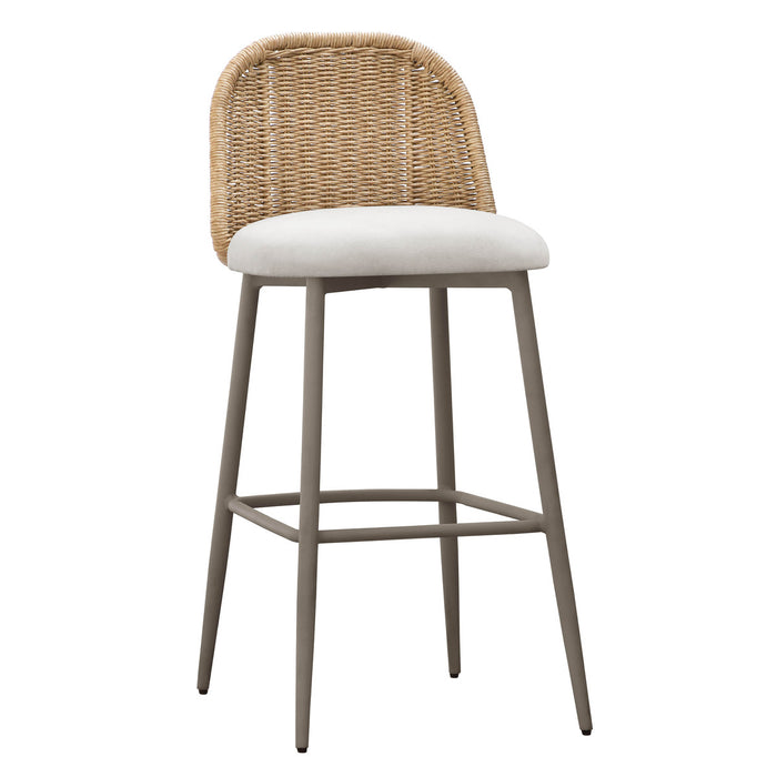 Celine Cream Outdoor Barstool