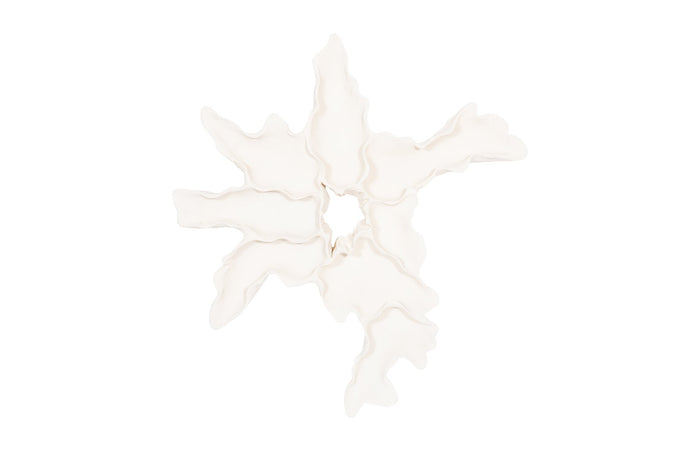 White Cast Carved Root Wall Art