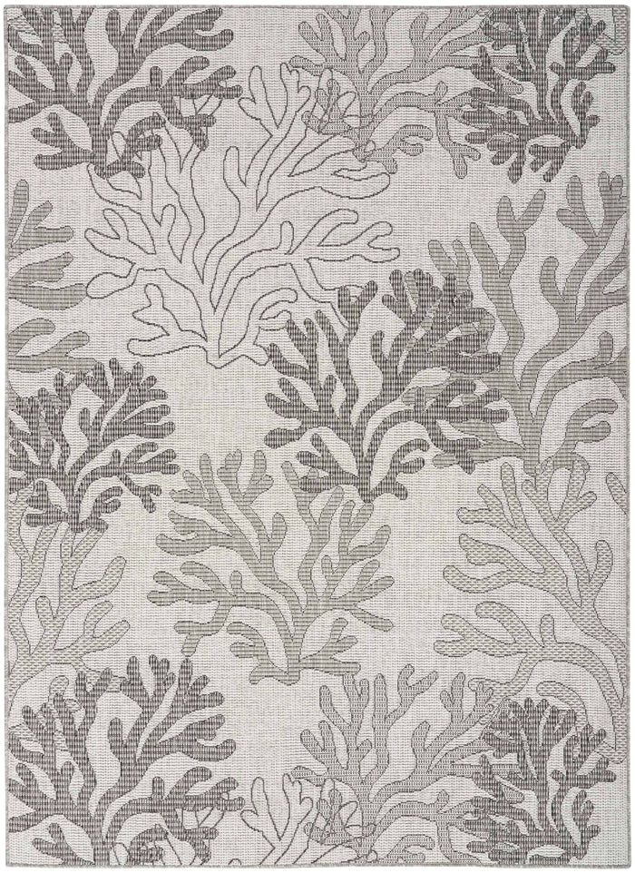 Annaleisa Indoor/Outdoor Grey Area Rug - Elegance Collection