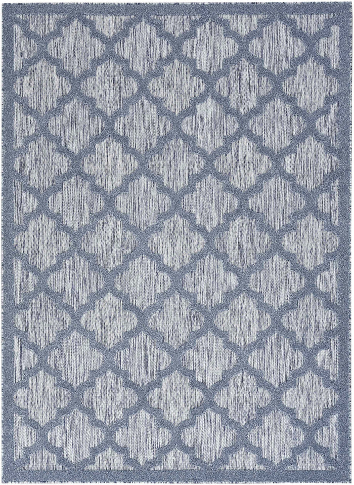 Asako Indoor/Outdoor Denim Blue Area Rug - Elegance Collection
