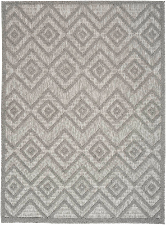 Aericka Indoor/Outdoor Silver & Grey Area Rug - Elegance Collection