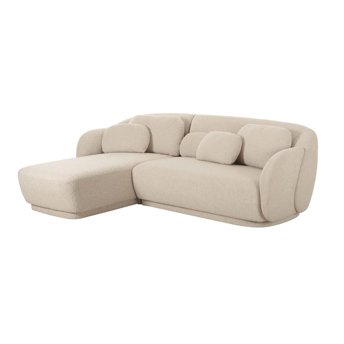 Covet Cream Boucle Sectional - LAF