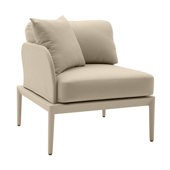 Ira Taupe Modular Outdoor LAF Corner Seat