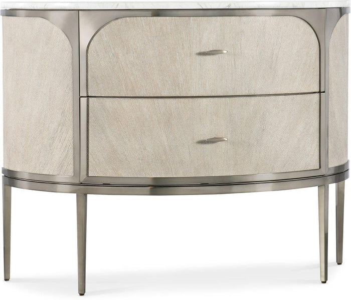 Reyeh Light Wood Modern 2 Drawer Nightstand