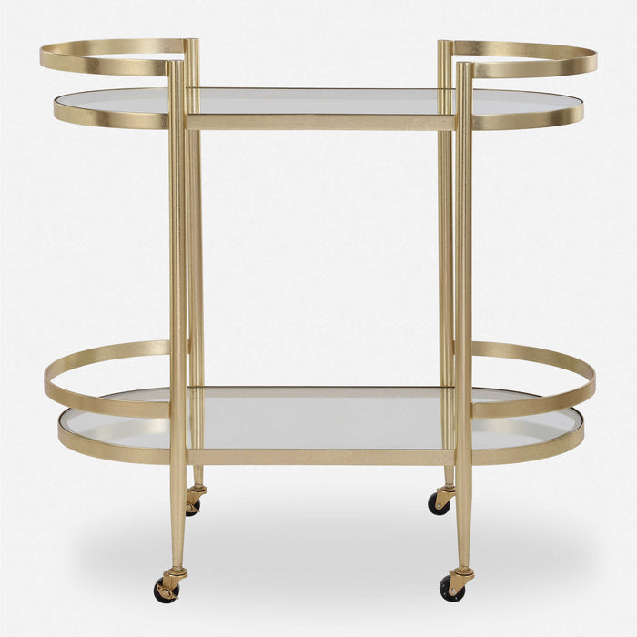 Soliel Gold Bar Cart