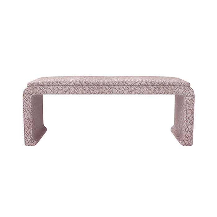 Malia Classic/Modern Large Scarsdale Blush Custom Upholstered Bench