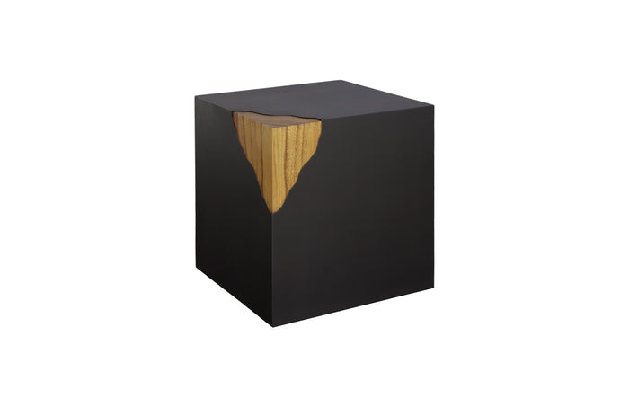 Torie Natural Iron Corner End Table