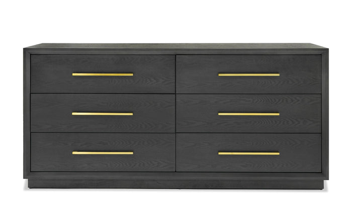 Pentra Contemporary Grey and Gold Dresser
