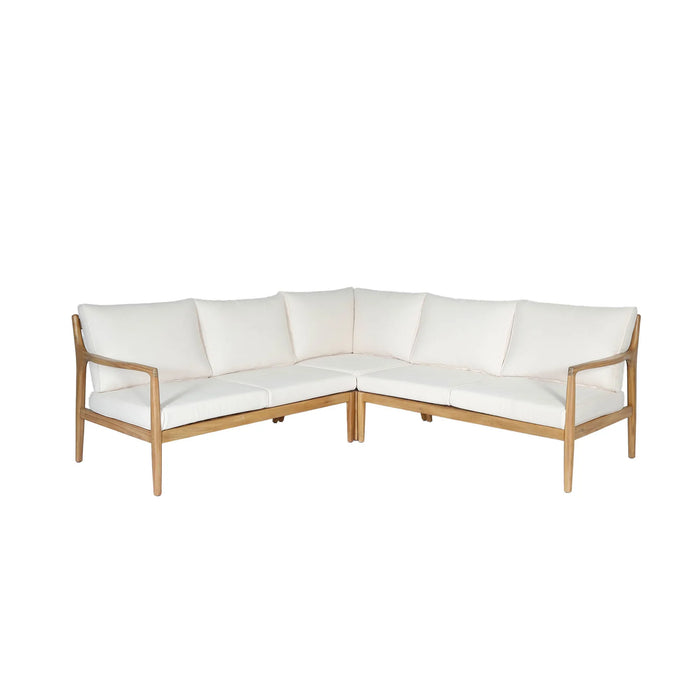 Ellie Outdoor Acacia Sectional