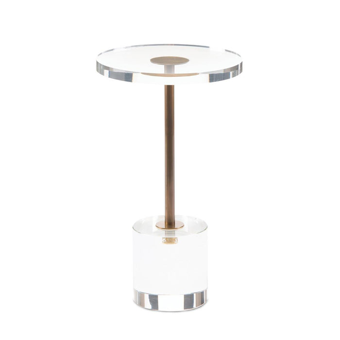 Madeline Acrylic & Brass Accent Table