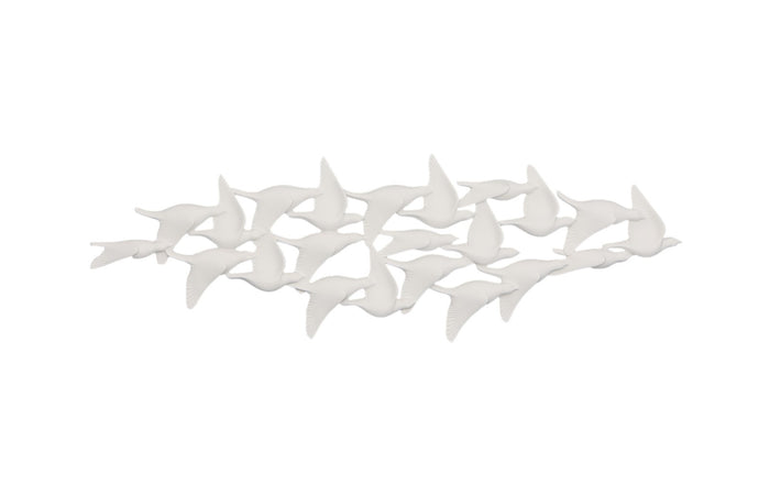 Birds in Flight Wall Art - White