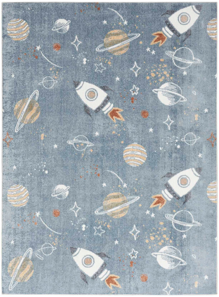 Rocket Blue Multicolour Area Rug