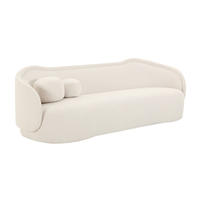Libby Cream Velvet Sofa - Luxury Living Collection