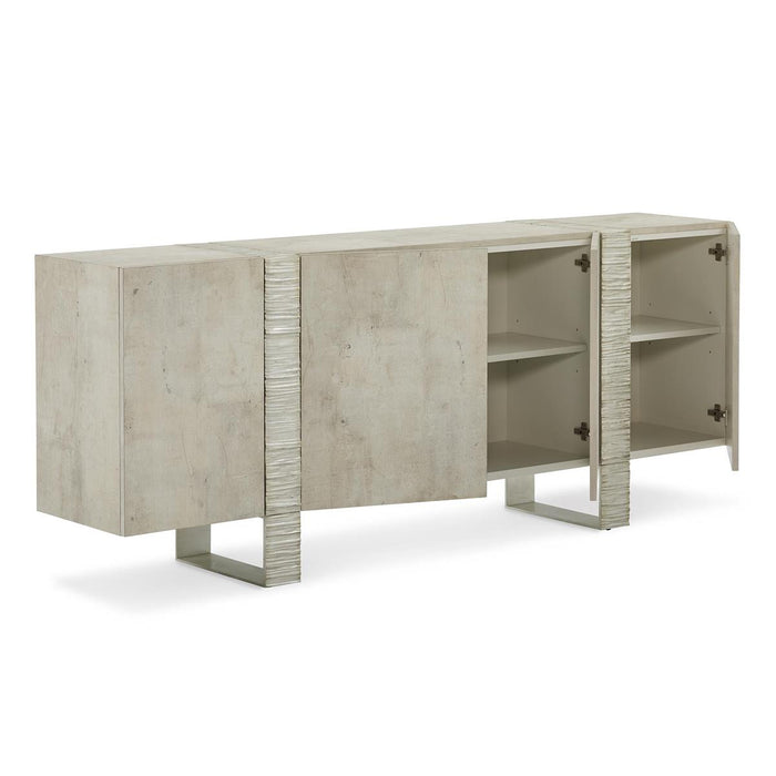 Piazza Chalked Silver Leaf Sideboard