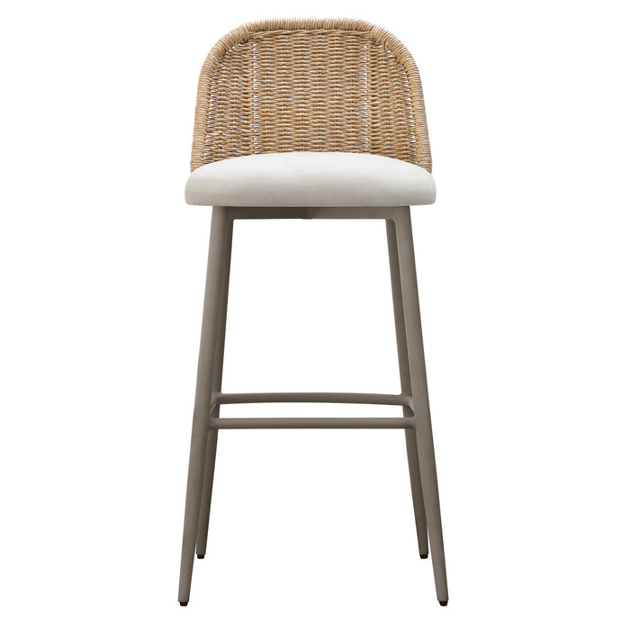 Celine Cream Outdoor Barstool