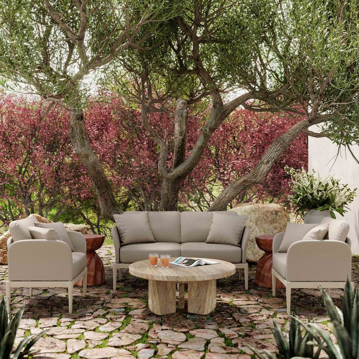 Ira Taupe Modular Outdoor Loveseat
