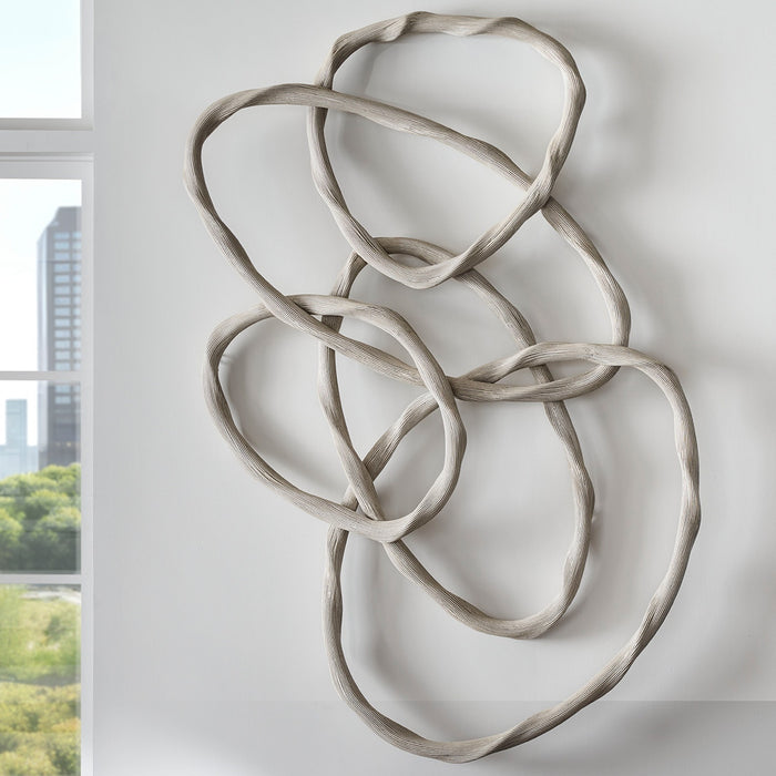 Lola Rattan Wall Decor, Whitewash