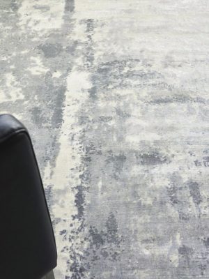 Serenity Modern Silver/Grey/Ivory Area Rug - Elegance Collection