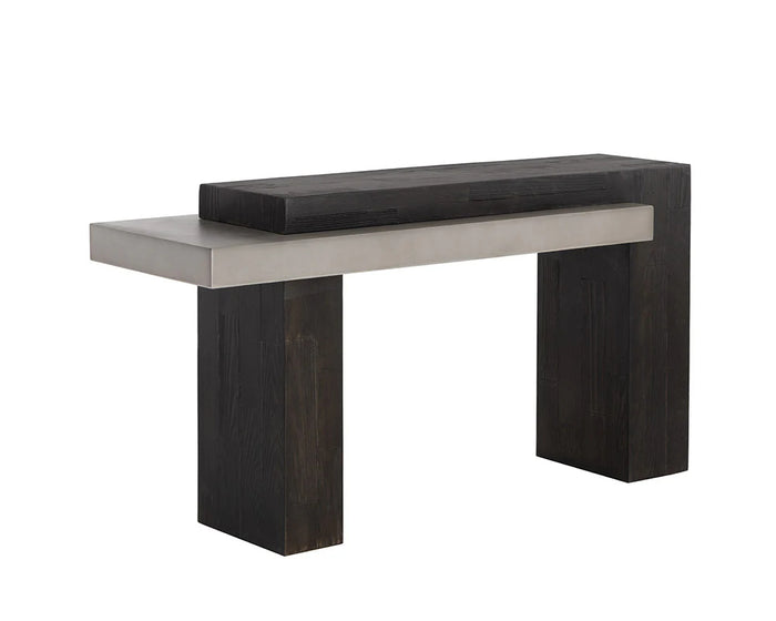 Herriott 56.25" Brown & Grey Console Table