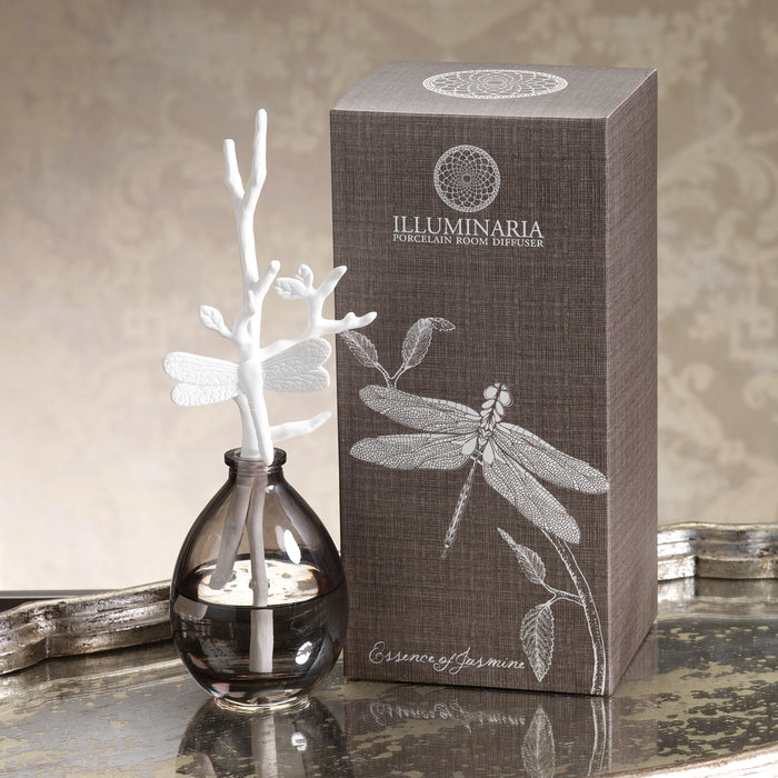 Illuminaria Essence of Jasmine Scented Porcelain Branch Diffuser (Set of 6)