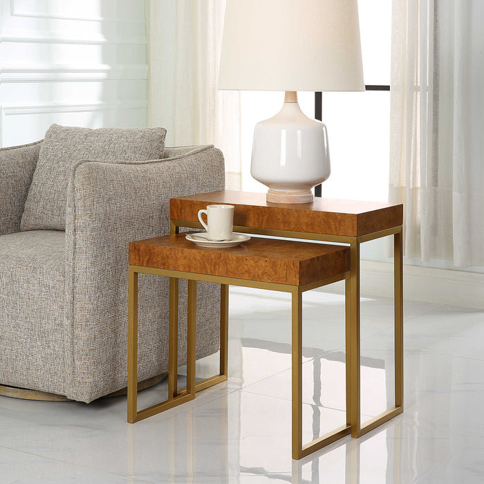 Burl Nesting Tables