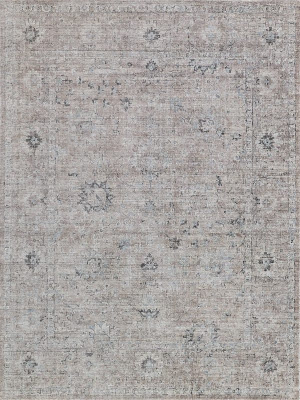 Timeless Hand Loomed Silver/Brown Area Rug - Elegance Collection