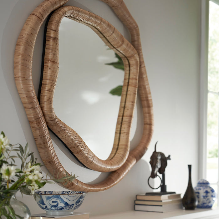 Tia Rattan Wall Mirror