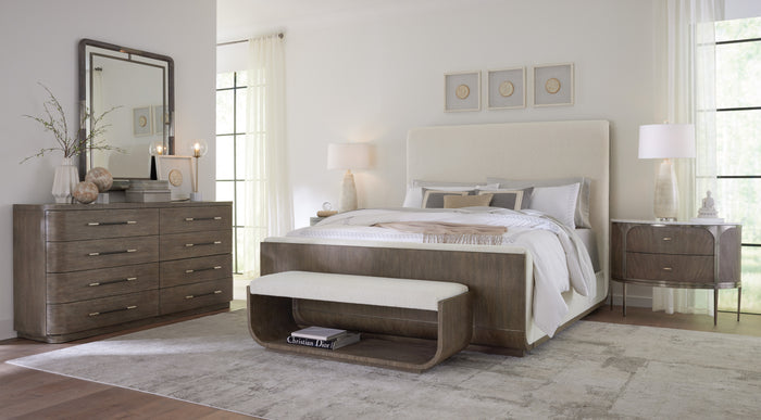 Reyeh Dark Wood Modern 8 Drawer Dresser