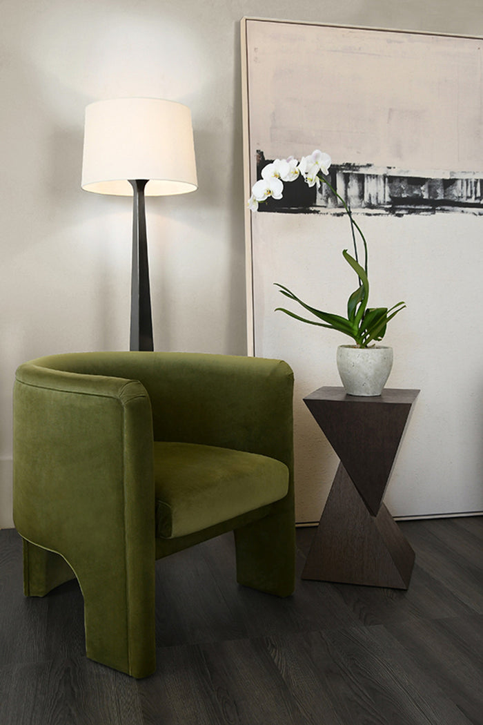 Georgina Velvet Olive Accent Chair