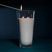 Estate Large Candle - 115 oz Clear/Aqua (Set 0f 2)