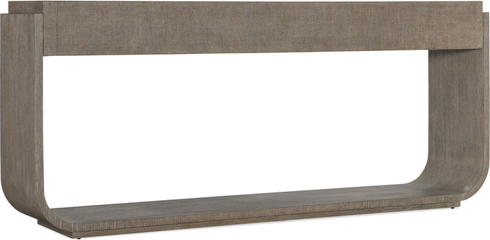 Reyeh Dark Wood & Pewter Modern Console Table