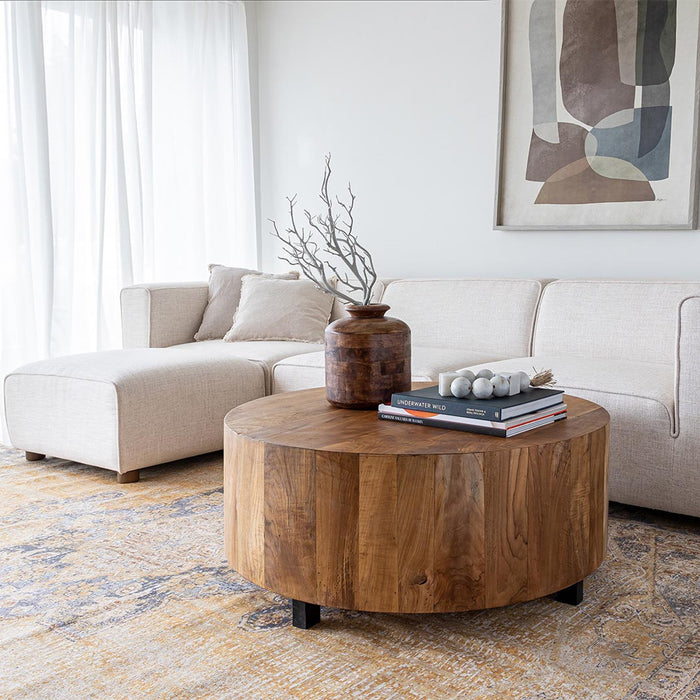 Vita Cream Peformance Fabric Sectional