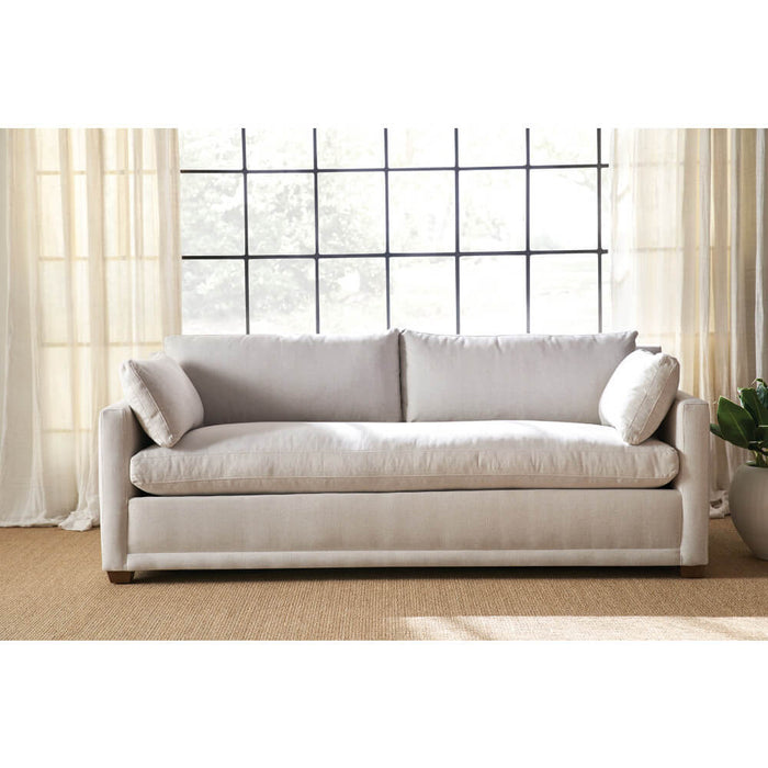 Decker 88" Natural Upholstered Down Sofa