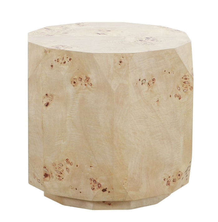 Kota Modern Mapa Burl Round End Table