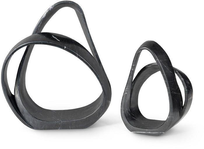 Indio Black Marble Sculpture (2 Sizes Available)