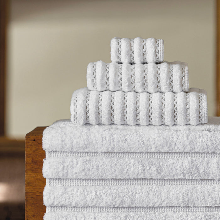 Petra White Luxury Bath Towels