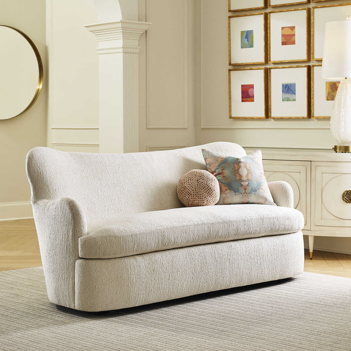 Sofie Cream Chenille 72" Sofa