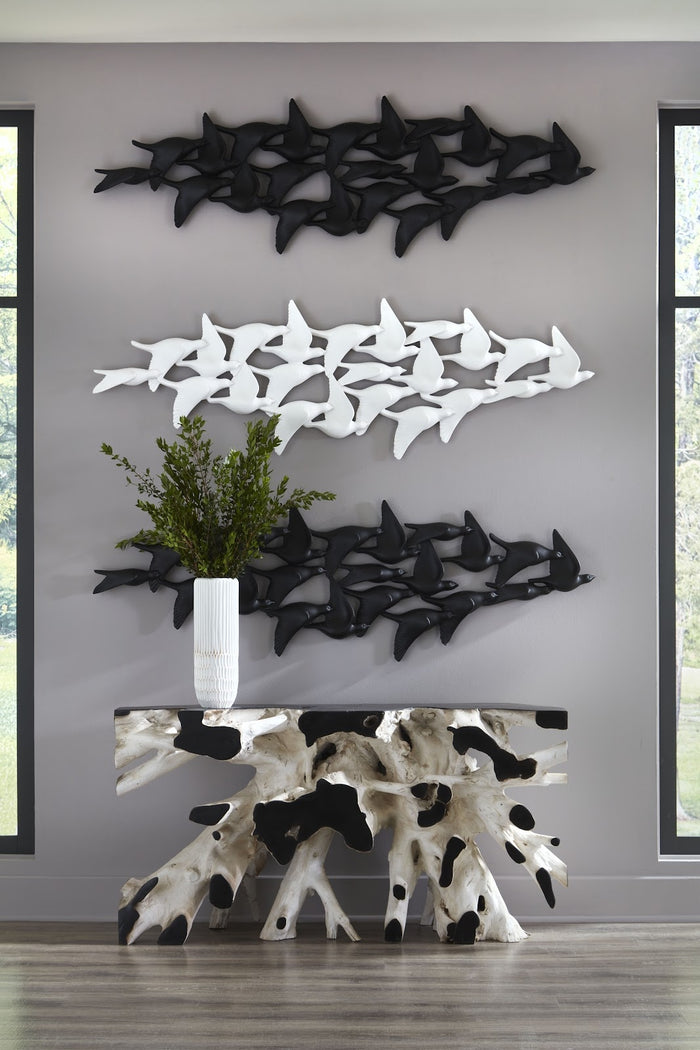Birds in Flight Wall Art - Black