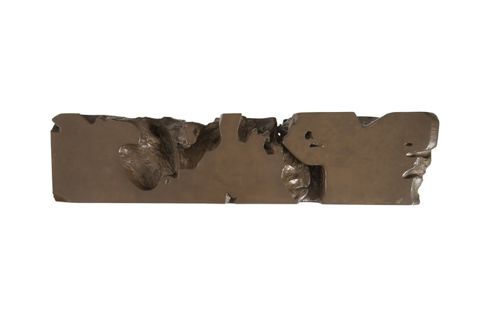 Wyn 58" Small Polished Bronze Console Table