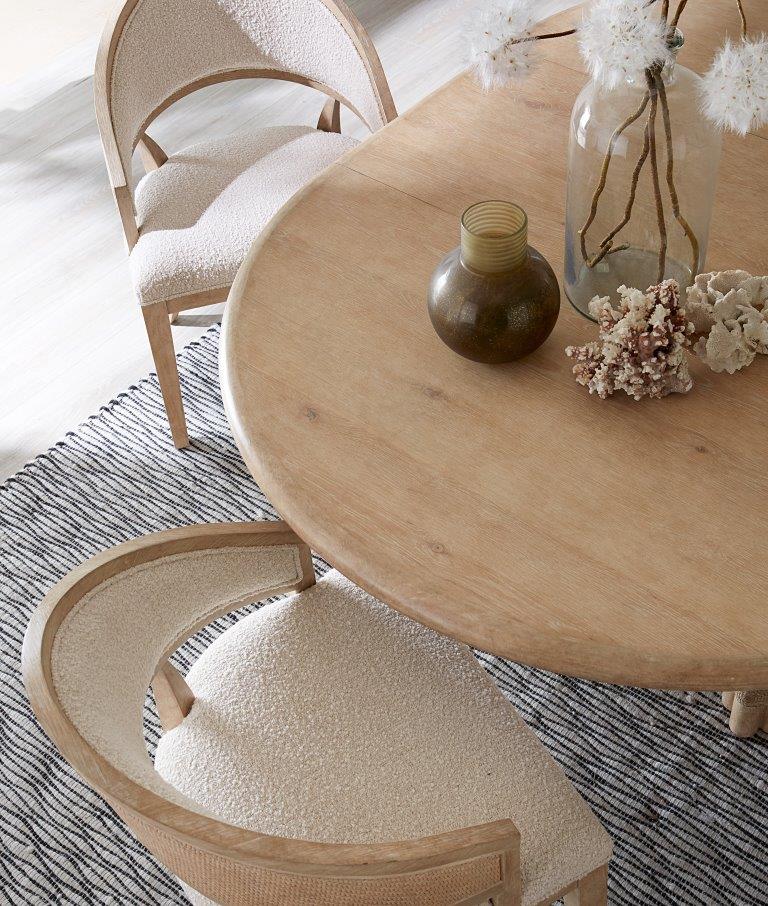 Nolita Natural Round Dining Table w/1-20in Leaf