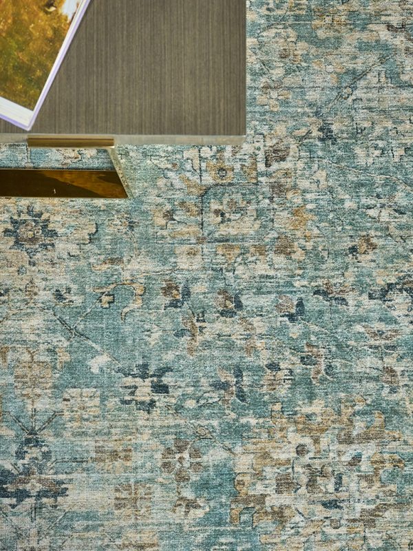 Mason Blue Area Rug - Elegance Collection
