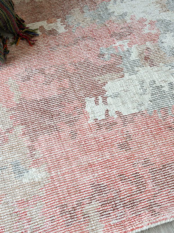 Viktoria Red Orange  Area Rug - Elegance Collection