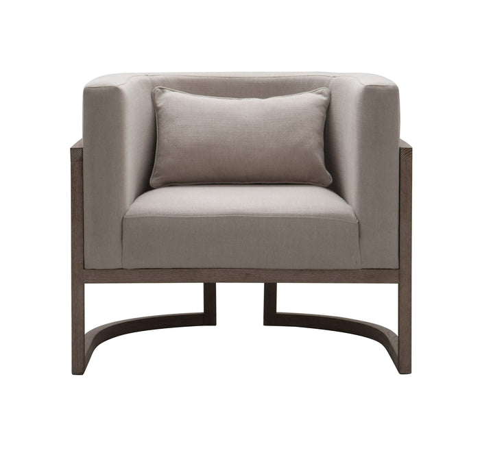 Crest Modern Grey Rattan Accent Chair