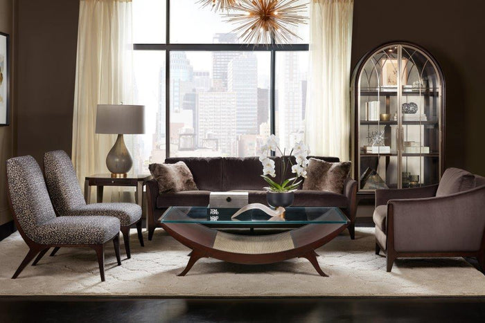 Hudson Elegant Brown Sofa